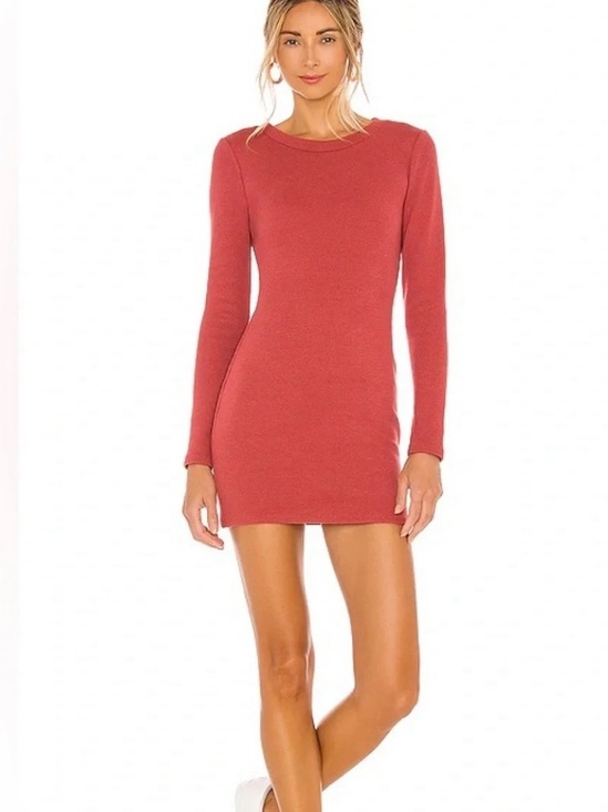 Lovers + Friends Dresses & Skirts - Lovers and Friends Long Sleeve Bodycon Mini Dress in Rose. L